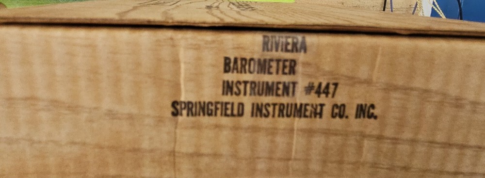VTG SPRINGFIELD BAROMETER #447 NIB