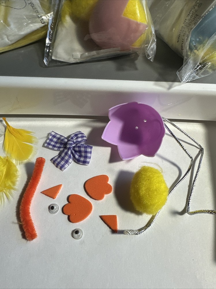 11 Easter Chick In Egg Ornament Craft Kits New!