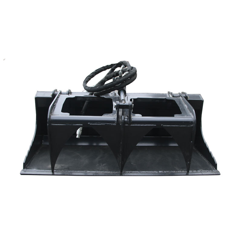 Landhonor 44'' Mini Hydraulic Grab Fork Skid Steer Grapple Quick Tool Attachment