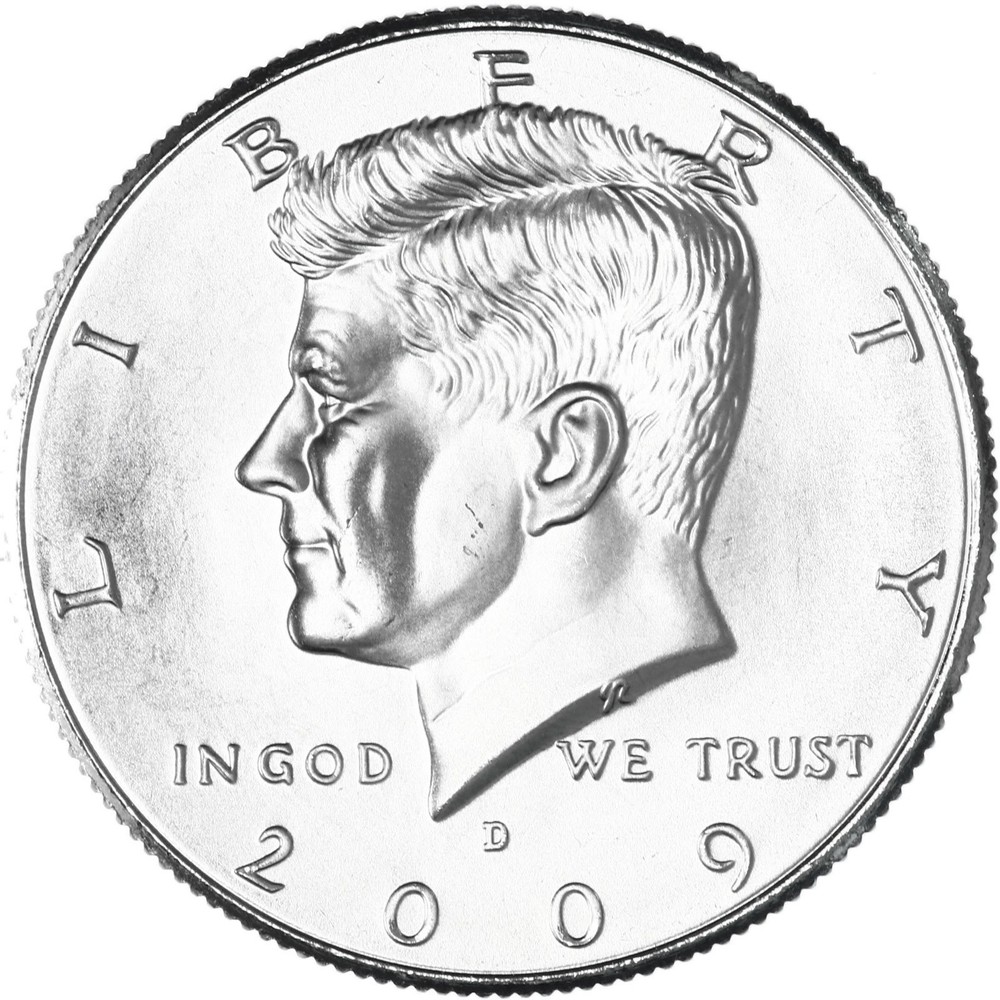 2009 D Kennedy Half Dollar BU Satin Finish CN-Clad