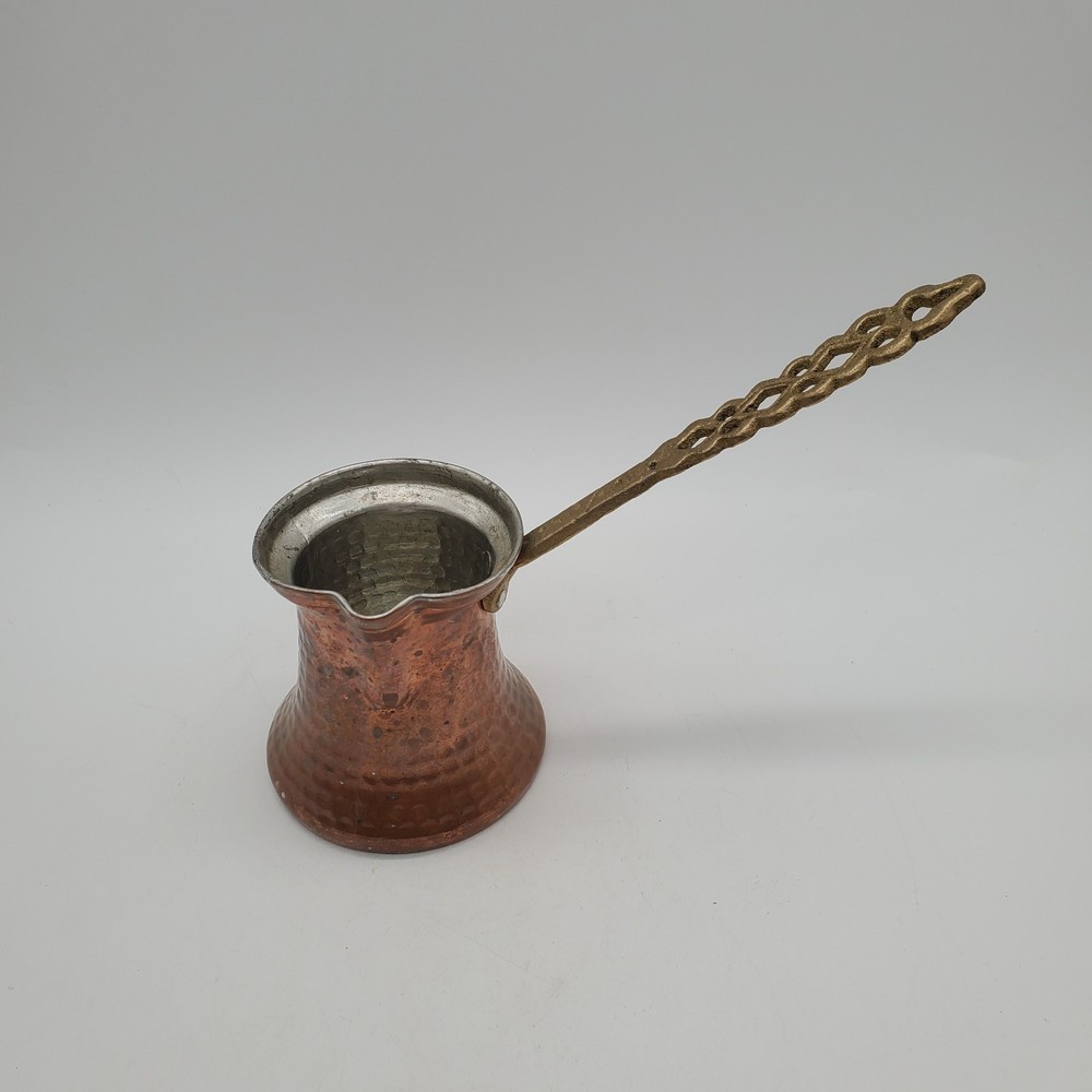 Turkish Coffee Pot Long Handle Vintage Coffee Maker Brass handle