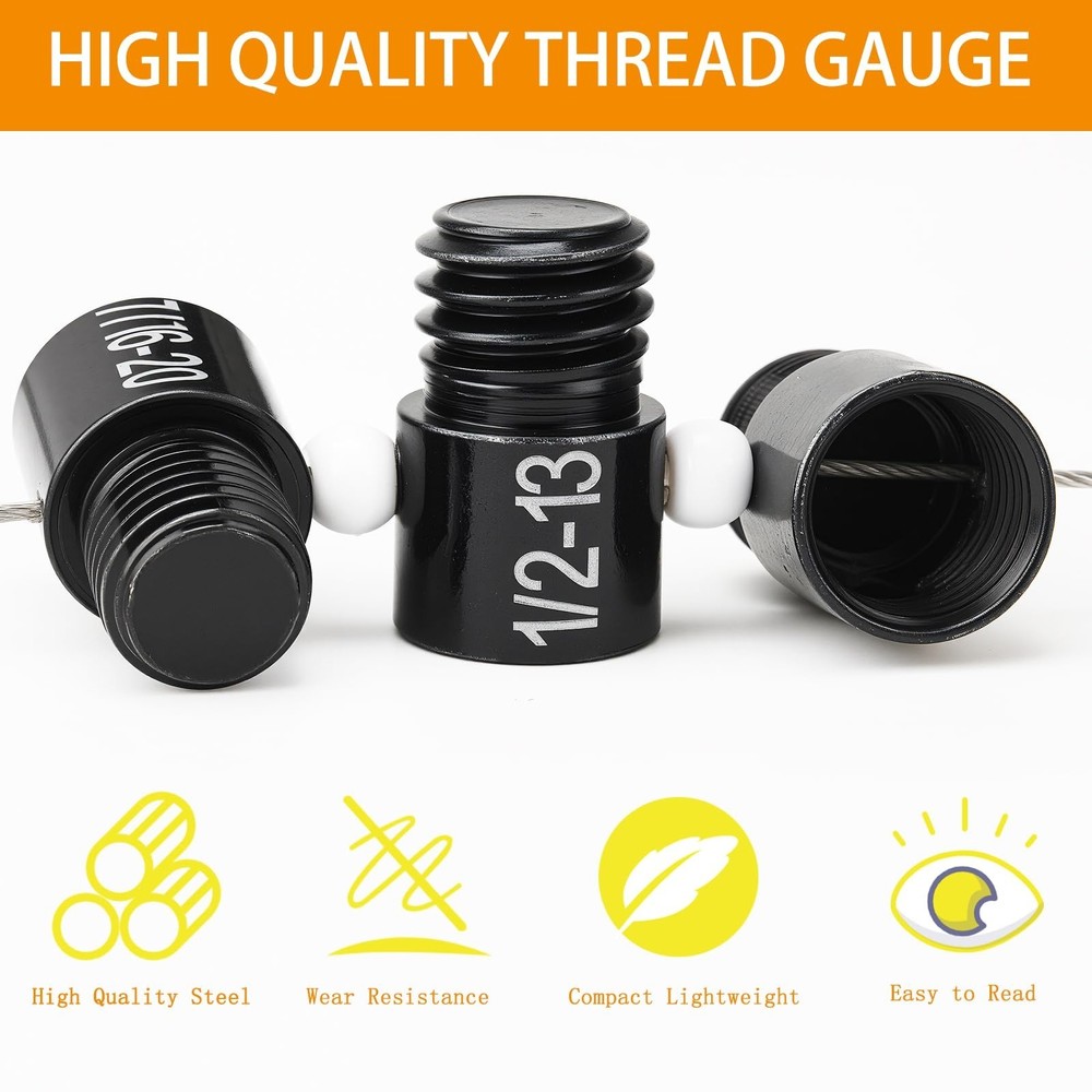 Nut and Bolt Thread Checker, Thread Checker Standard and Metric, Bolt Size an...