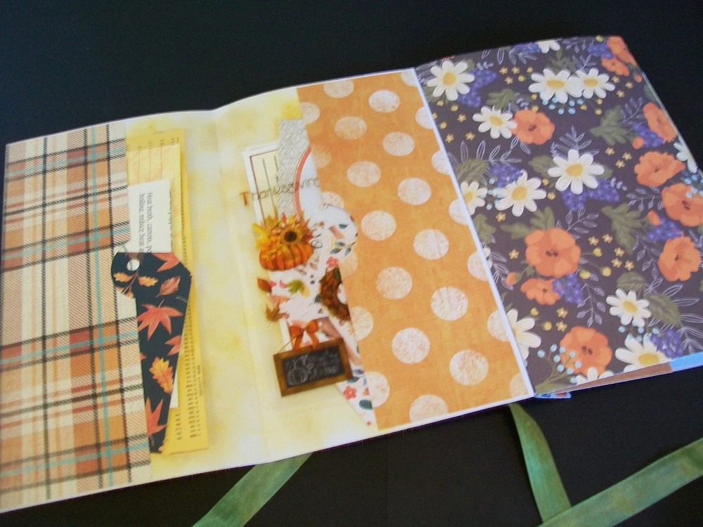Fall Junk Journal Folio Small Handmade Blank Journal With Ephemera