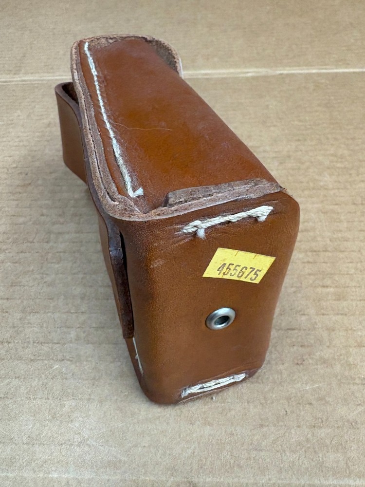 VINTAGE COAL MINING MSA LEATHER METHANE SPOTTER CARRYING CASE 455675 USED
