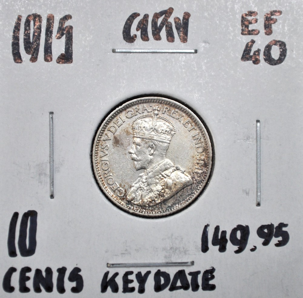 1915 Canada 10 Cents