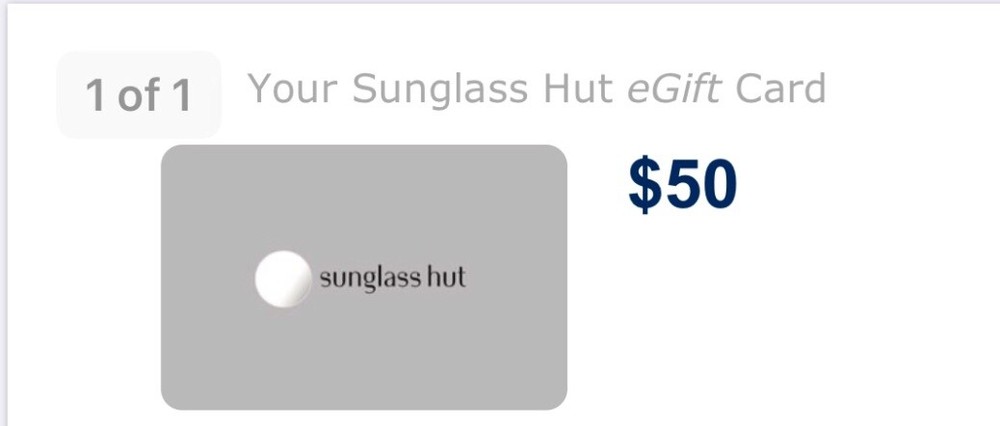 Gift Card Sunglass Hut