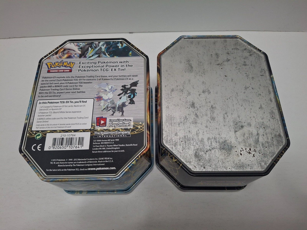 Lot of 2 Empty Pokemon Tins