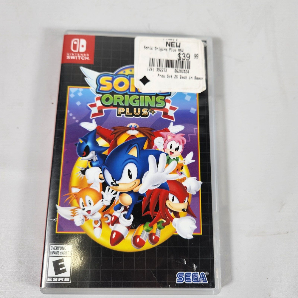 AUTHENTIC Replacement Case ONLY Box Nintendo Switch - Sonic Origins Plus