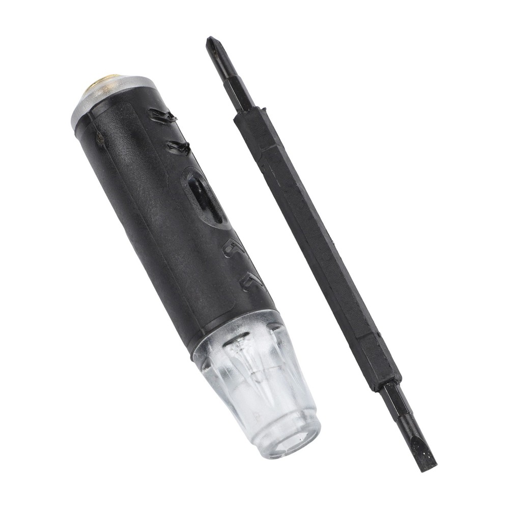 Multifunctional test pen for electricians with screwdriver functionality