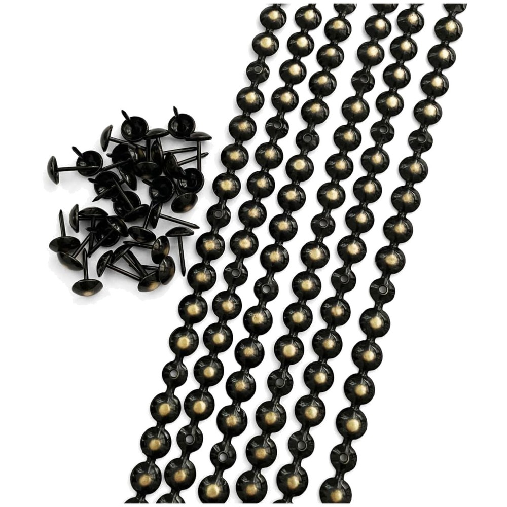 Decorative Upholstery Tacks, 10m Bronze Nail Strips