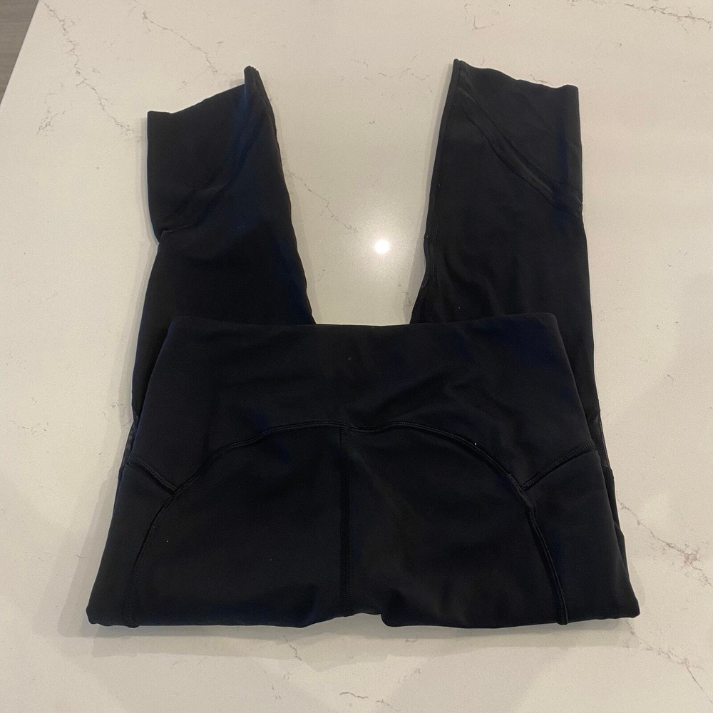 Lululemon On Pace Crop Leggings Black Size 4