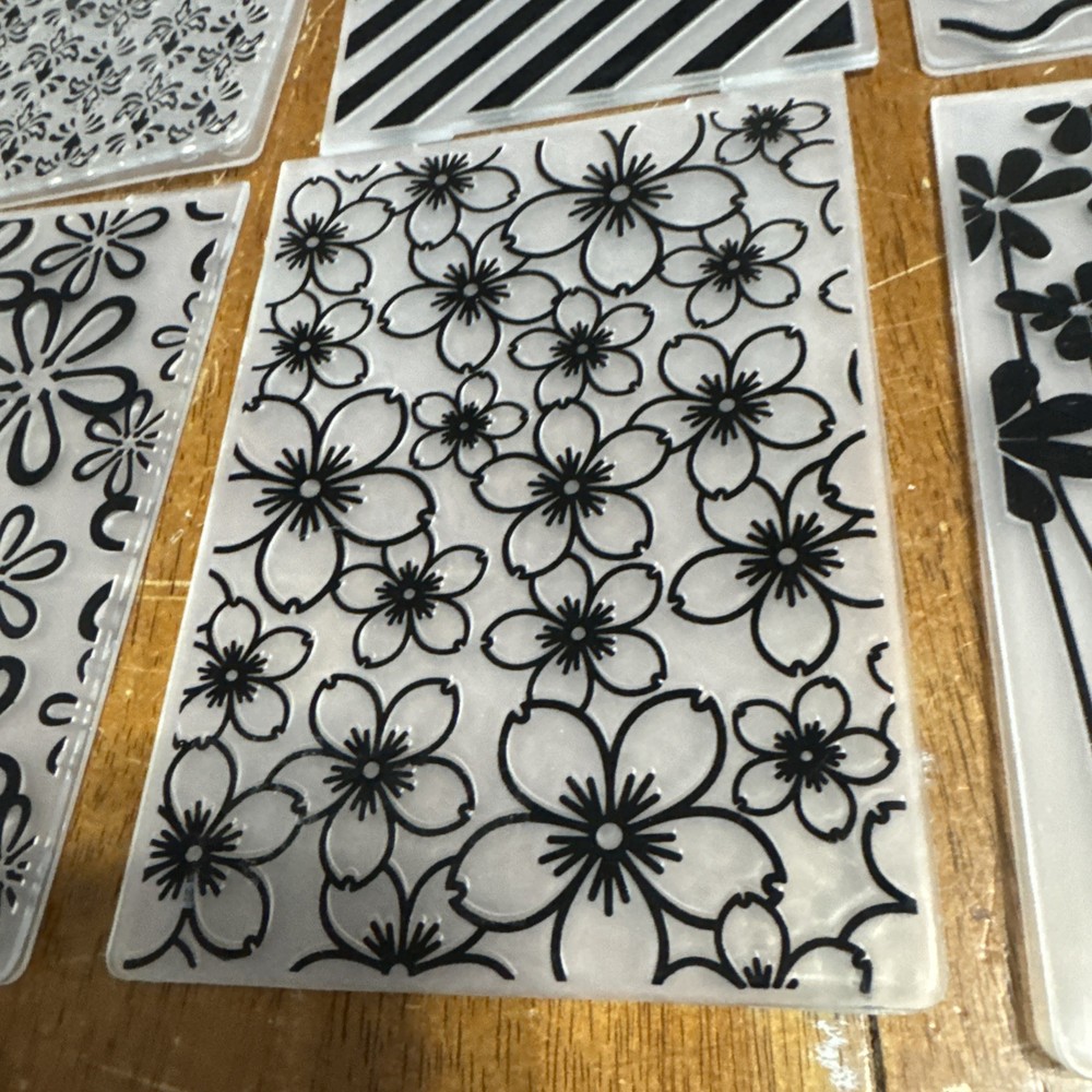 stampin up embossing folder lot