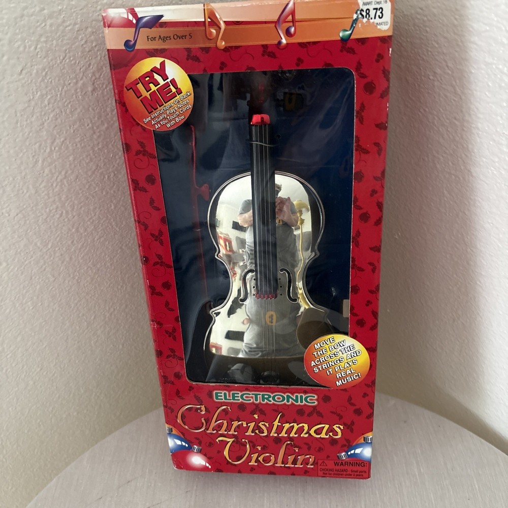 ELECTRONIC CHRISTMAS VIOLIN Tested Does Not Come With Batteries