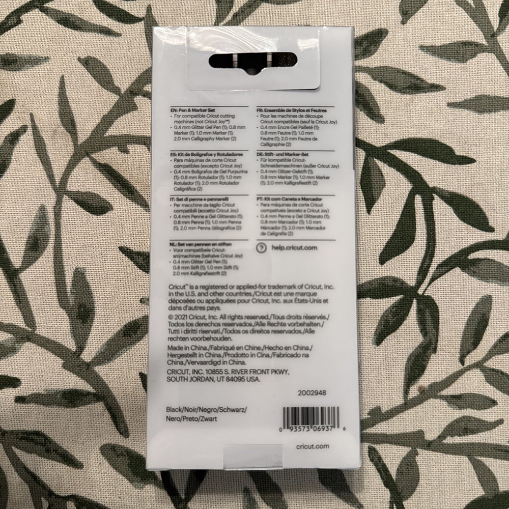 Cricut Multi Pen Set, Black 5 Pcs 2002948