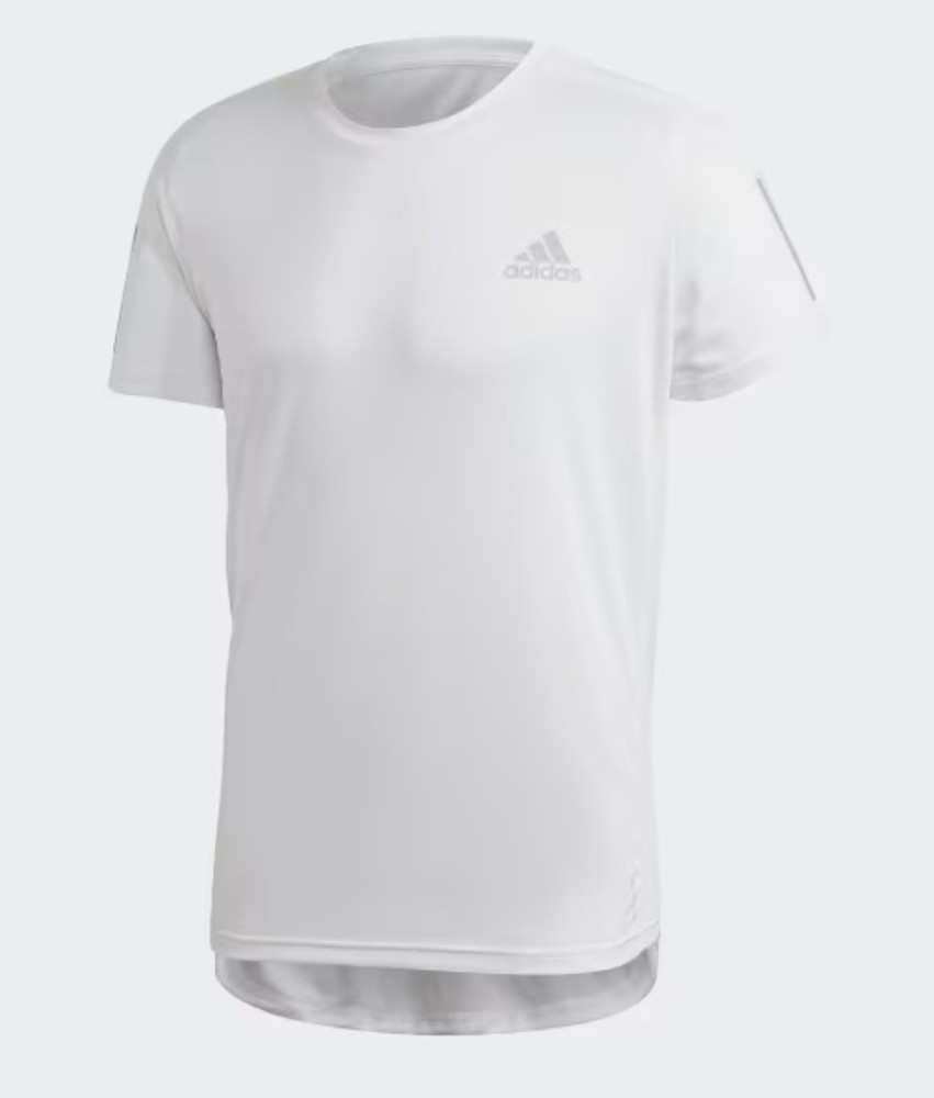 adidas men Own the Run Tee White / Reflective Silver Size ( M )