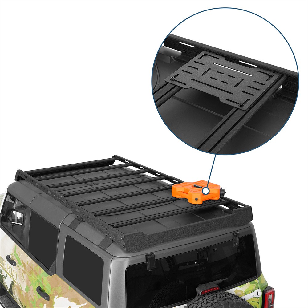 Universal Fitment Versatile Roof Rack Mount Panel Fuel Container Mount Bracket
