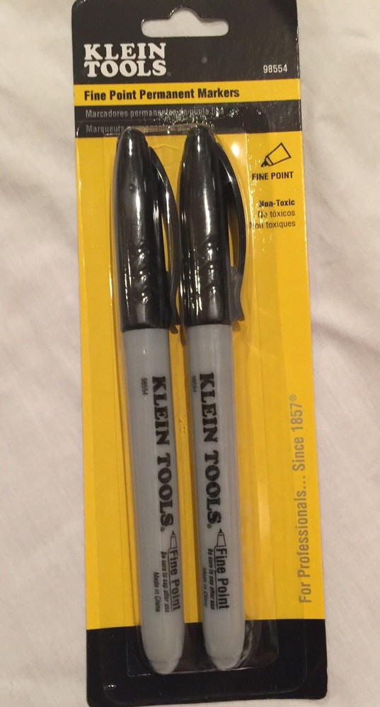 KLEIN TOOLS FINE POINT PERMANENT MARKERS,NEW
