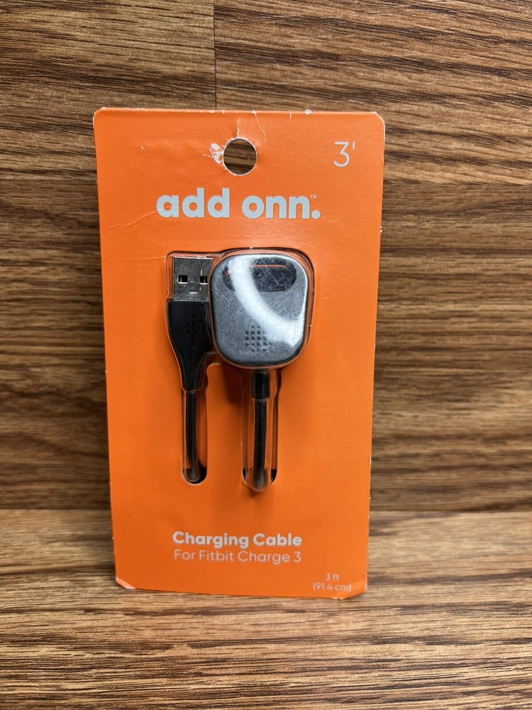 ONN  3ft Charging Cable for Fitbit Charge 3/ Brand New