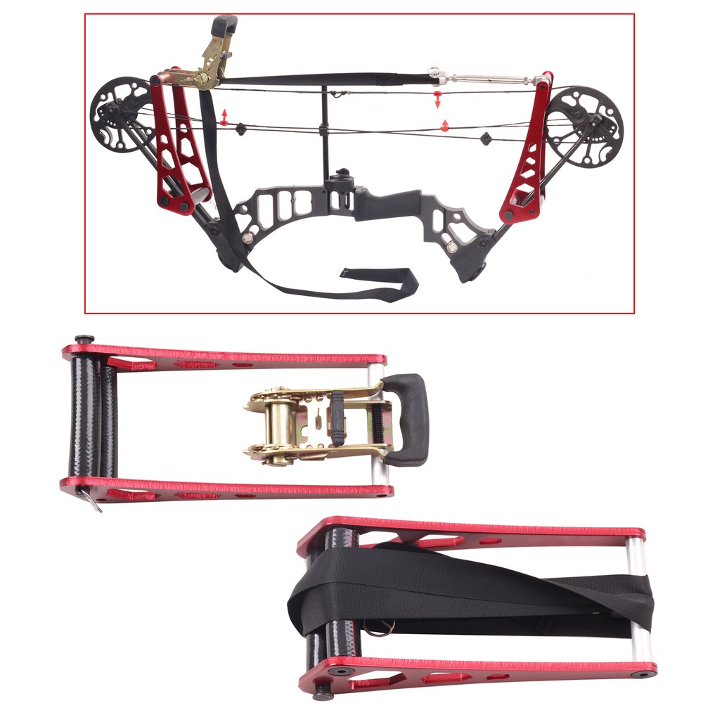 Archery Compound Bow Press Aluminium Alloy Archery Ratchet Bow Press Open Tool