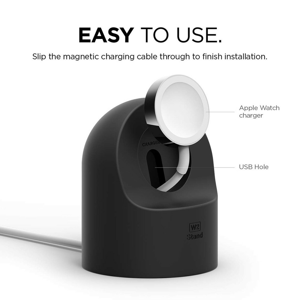 Apple Watch Stand - elago® W2 Stand [Black]