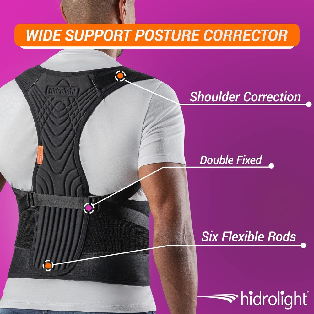 HIDROLIGHT - Wide Support Posture Corrector - Posture Corrector for Women and...