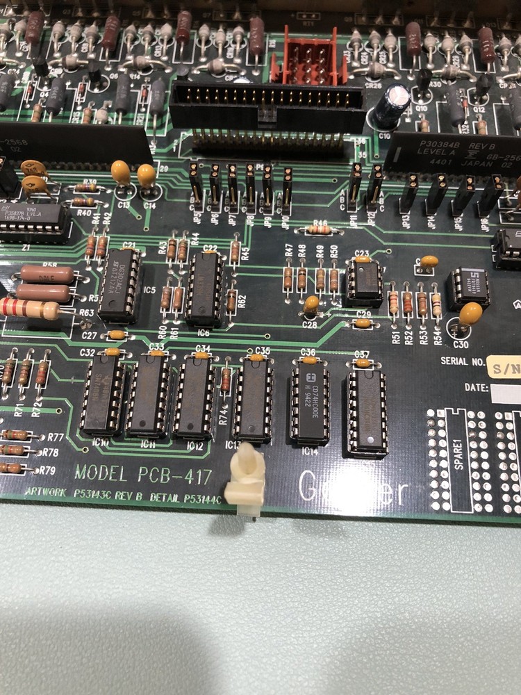 GERBER HS15 Plotter - Main Circuit Board PCB-417 Mainboard CPU P53145C