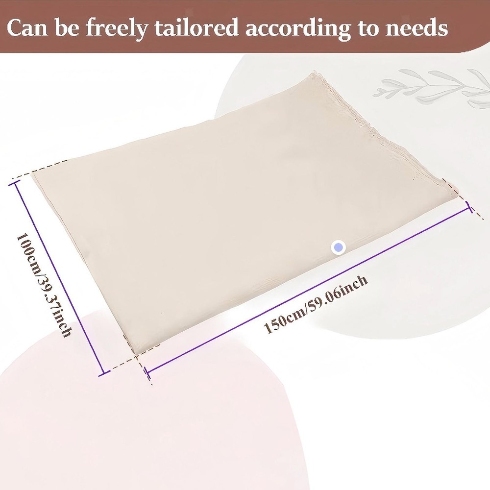 Linen Tablecloth Rectangle Table Cloth 59x39 inch Versatile Dining Table Cover