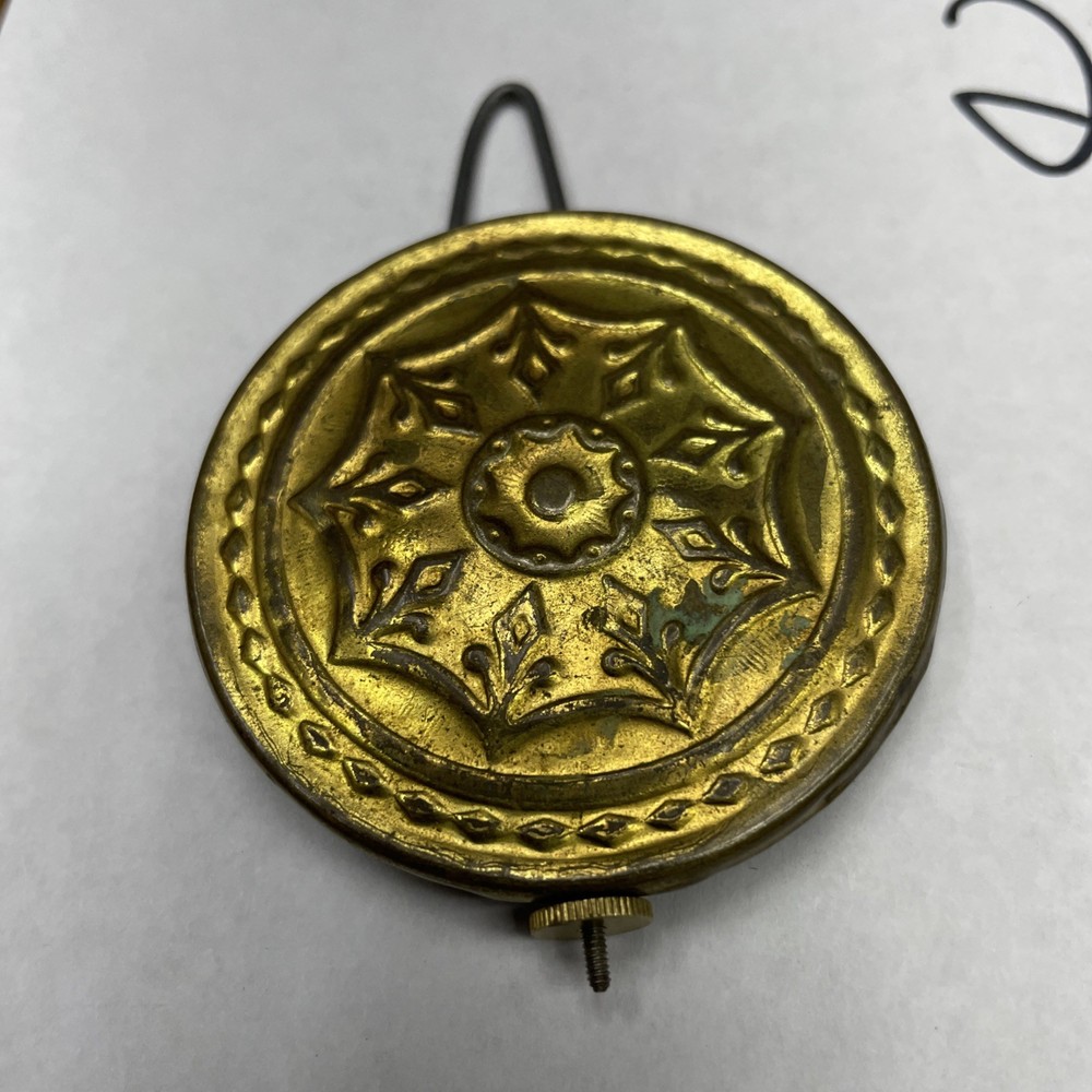 Antique Pillar & Scroll OG Medallion Pendulum Bob