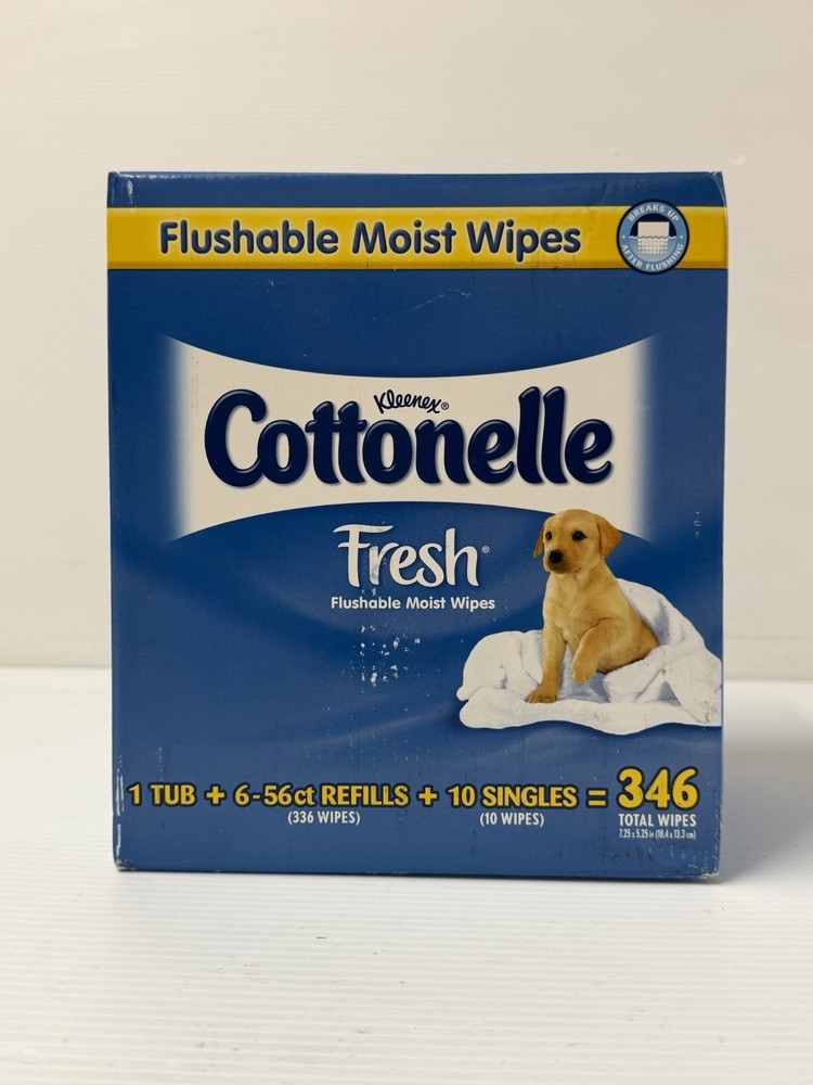 NOS Cottonelle Flushable Value Pack Hard Plastic Refillable Dispenser Prop