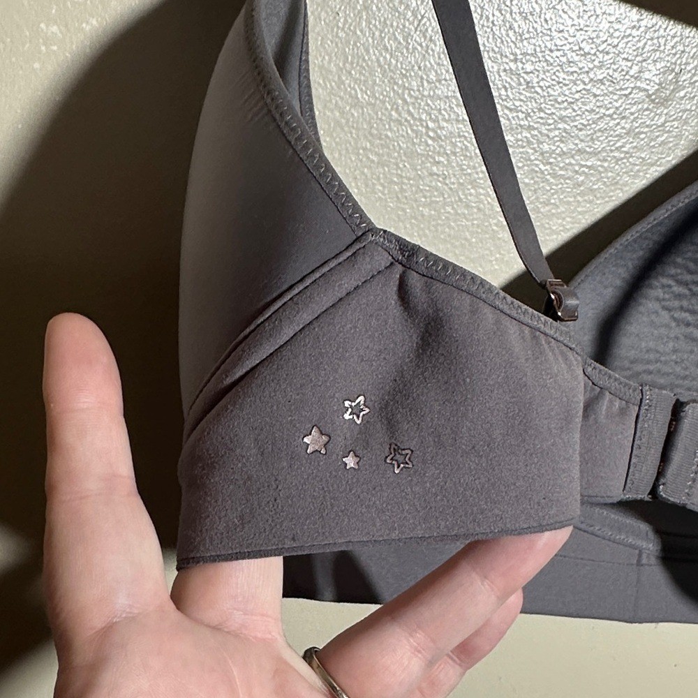 Aerie Gray Full Coverage Wireless Bra | 32C