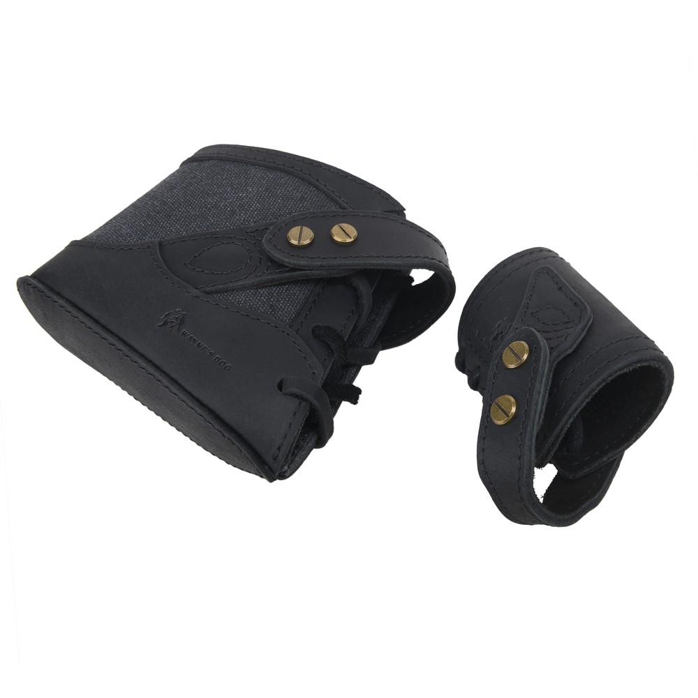No Drill Needed Canvas Leather Gun Recoil Pad Wrap with Sling Loop