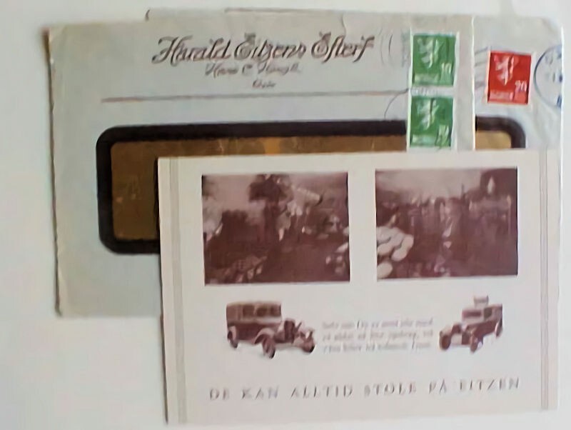 NORWAY 2 TELEGRAMS COVERS 1 WITH ENCLOSURE 1935 , 1938