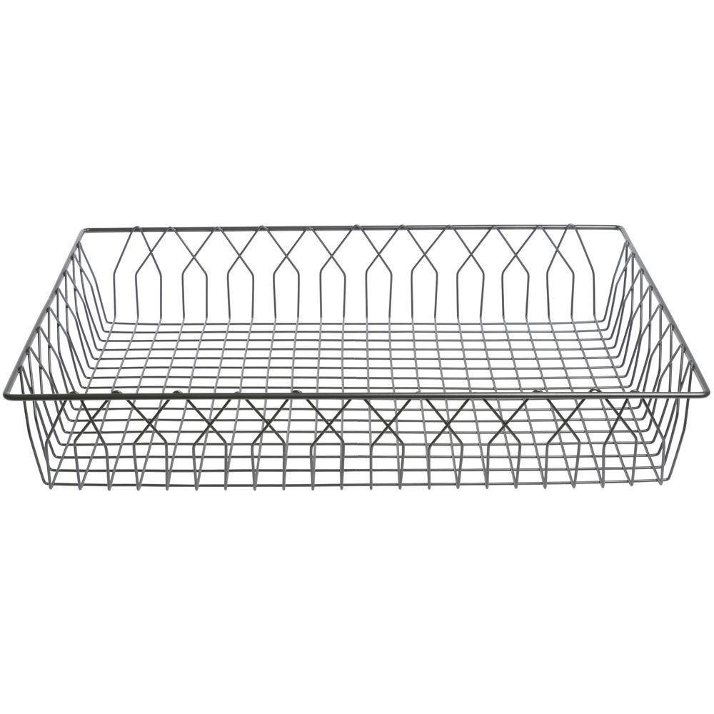 HUBERT® Wire Display Basket Pastry Tray Bakery Basket Rectangular Nickel