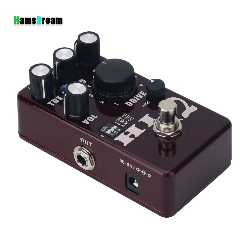Electric Guitar Distortion Overload Effects Pedal High Gain Dynamic Effector