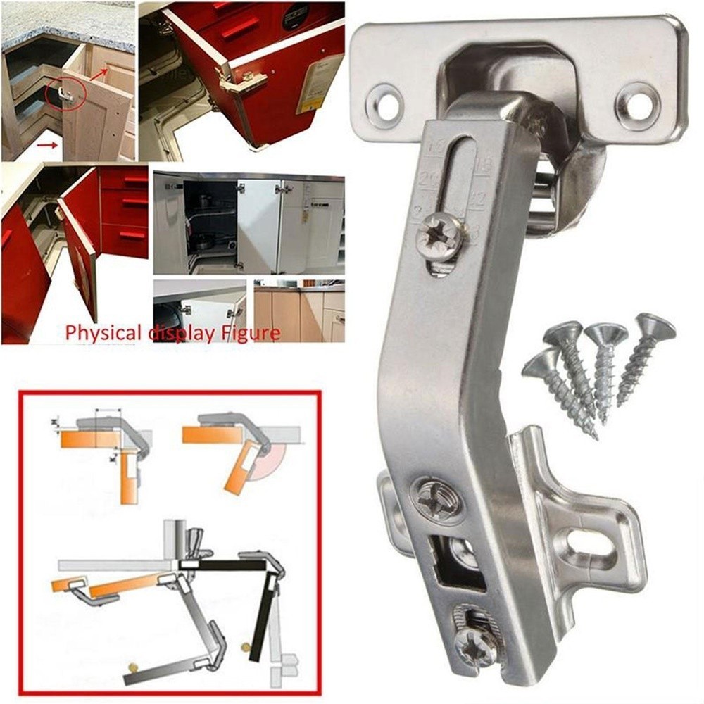Convenient Hinges for Kitchen Cabinets Corner Design Beautiful Appearance