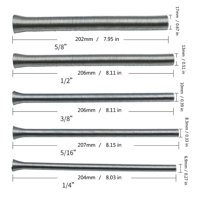 Handheld Spring Bender For Accurate Tube Bending Hobbyists Workshop Technicians