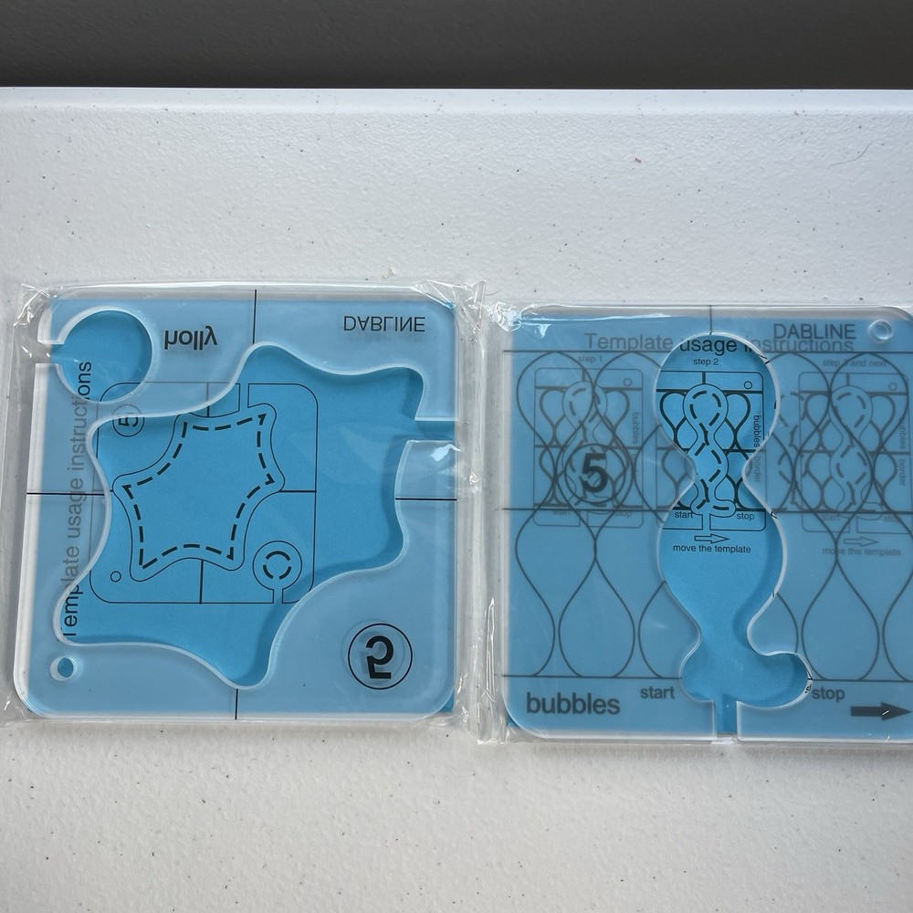 Dabline Quilting Template Set with Quilting Guide & Multiple Acrylic Templates