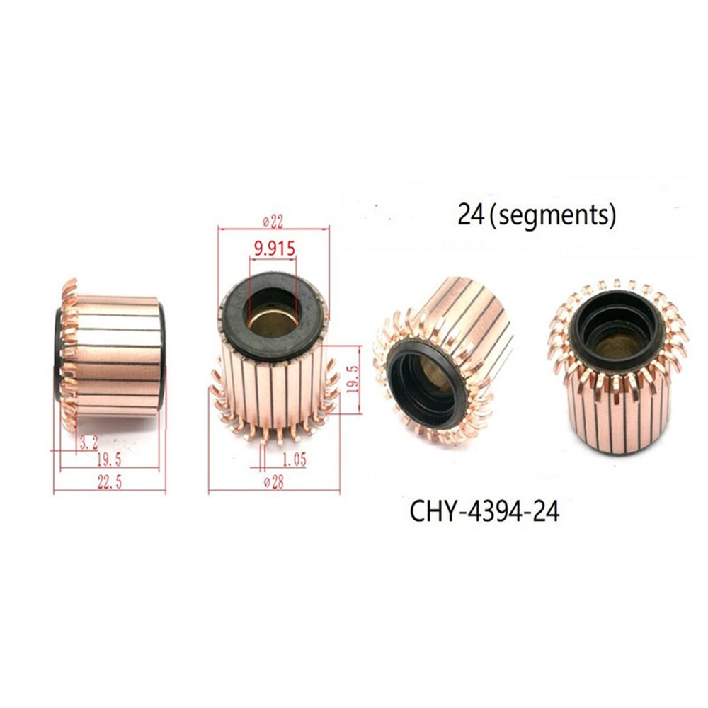 Copper Hook Type Electrical Motor Commutator Compatible with DC Motors