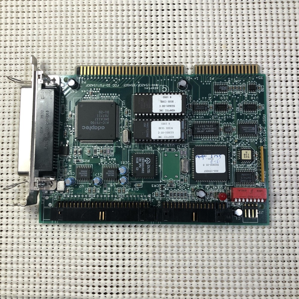 Adaptec AHA 1542CF/1540CF ISA to SCSI Host Adapter / floppy controller Untested