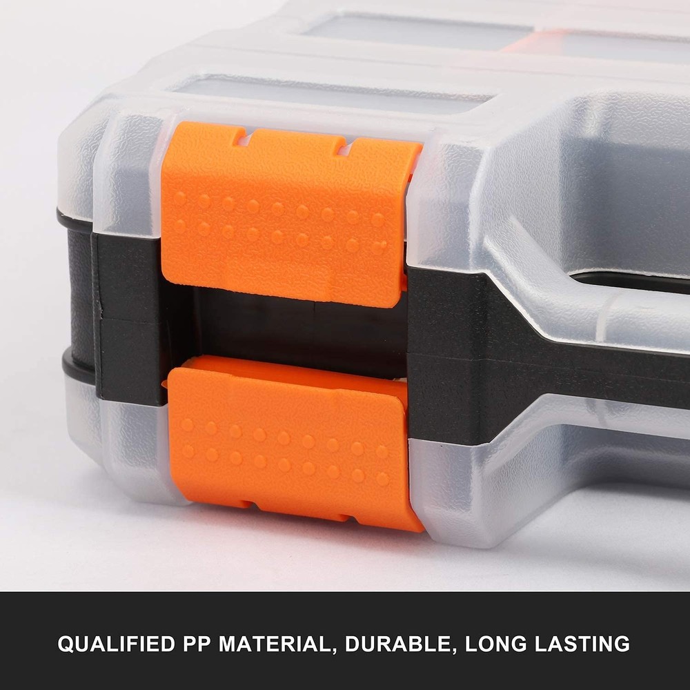 Double Side Tools Organizer, Customizable Removable Plastic Dividers, Hardwar...