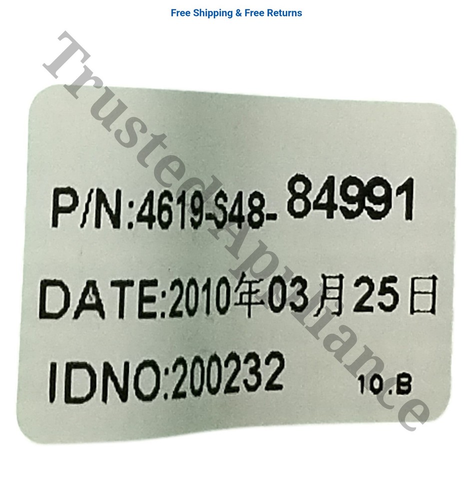 Microwave Control Panel Console 4619-648-84991