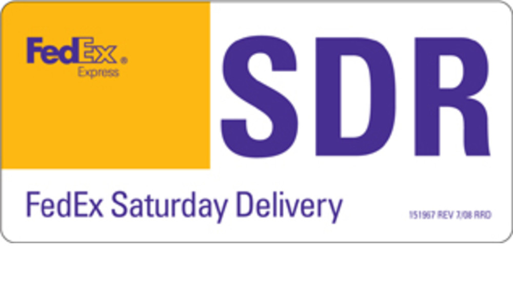 FedEx Saturday Delivery Labels 2000 Count
