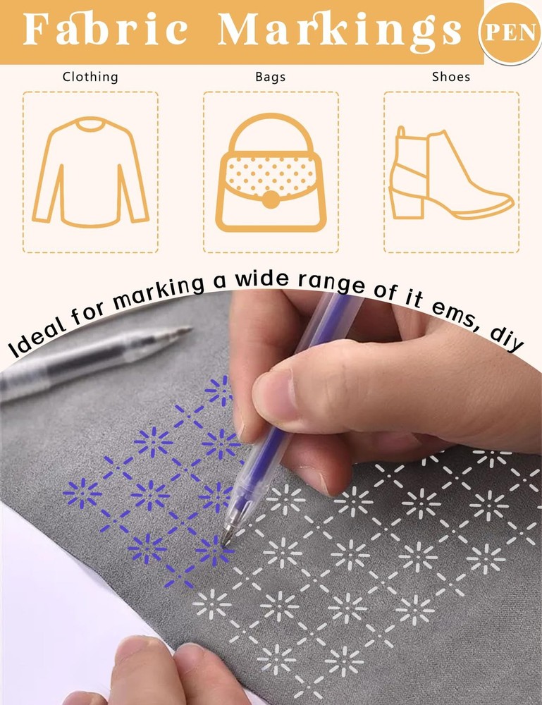 Gezan Sashiko Stencils Plastic Template Pattern Geometric White