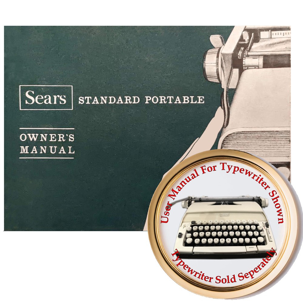 1960s Sears Constellation Typewriter User Instruction Manual Directions Guide