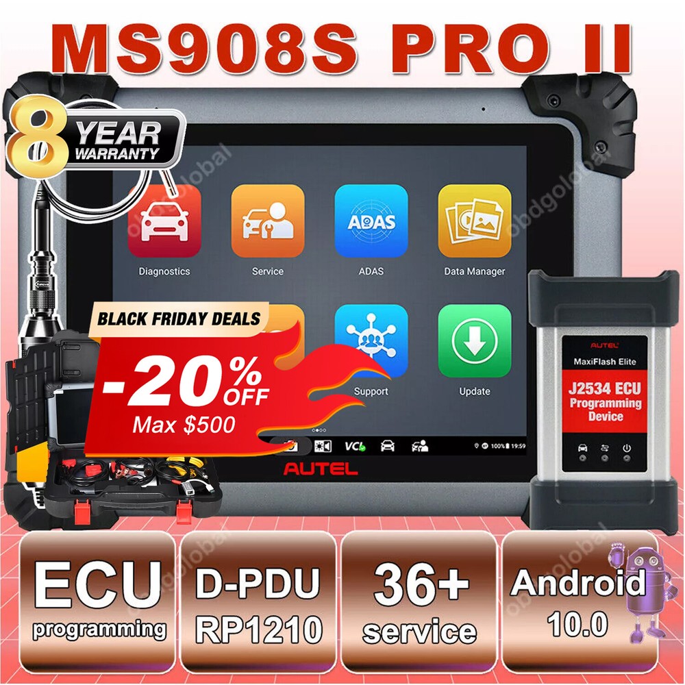Autel MaxiSys PRO MS908S PRO II Elite Programming Diagnostic Tool OBDII Scanner