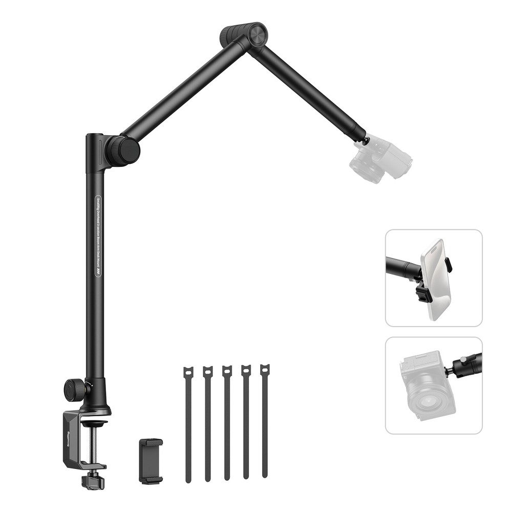 SmallRig Overhead 3-Section Desktop Camera Bracket Max Load to 4.4lbs 4324