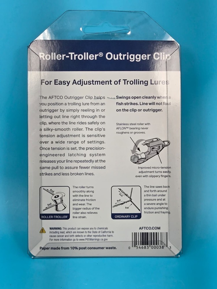 AFTCO Roller Troller Outrigger Clip OR1