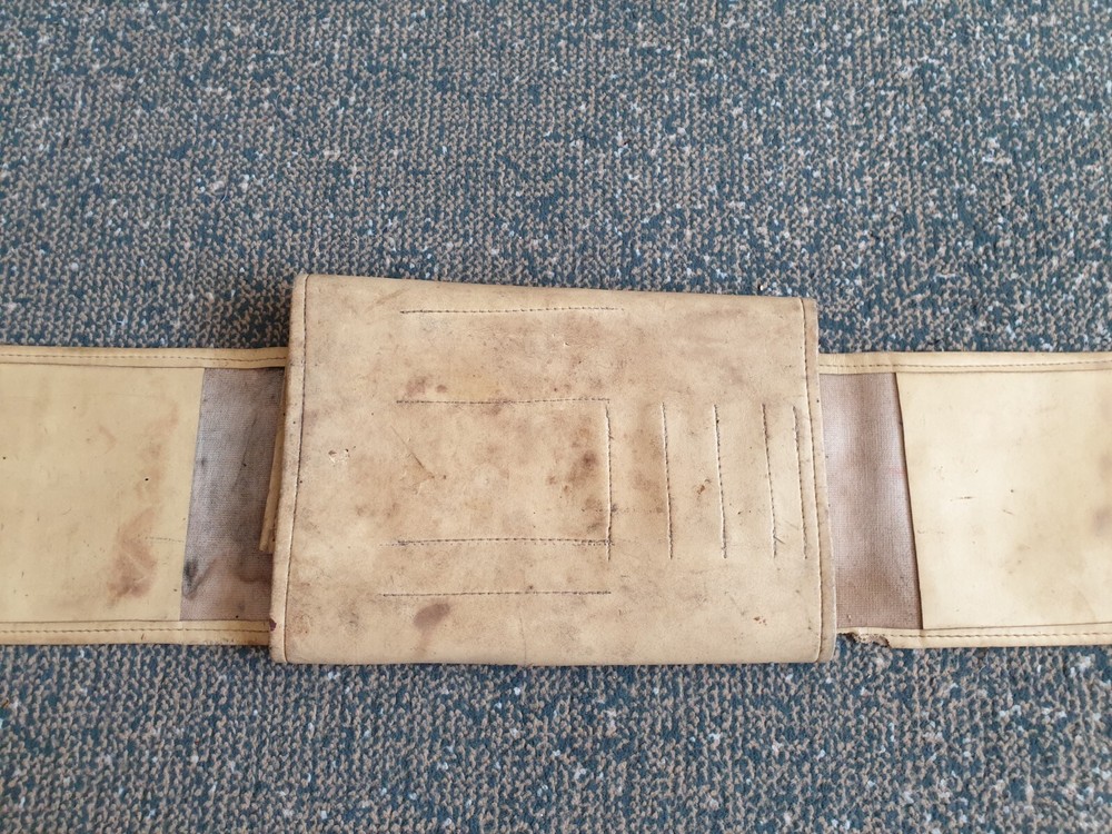 Vintage soviet handmade yellow tool bag USSR