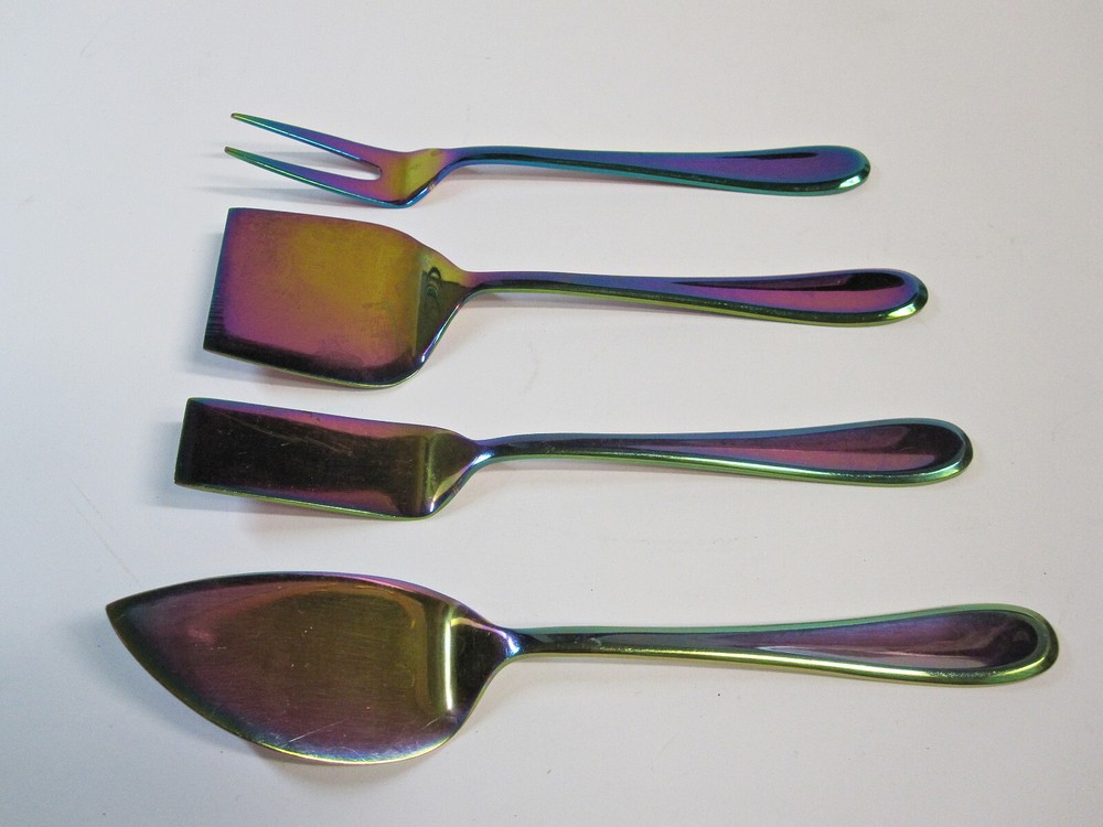Cambridge CELESTE RAINBOW 4-PC Cheese Serving Set Stainless