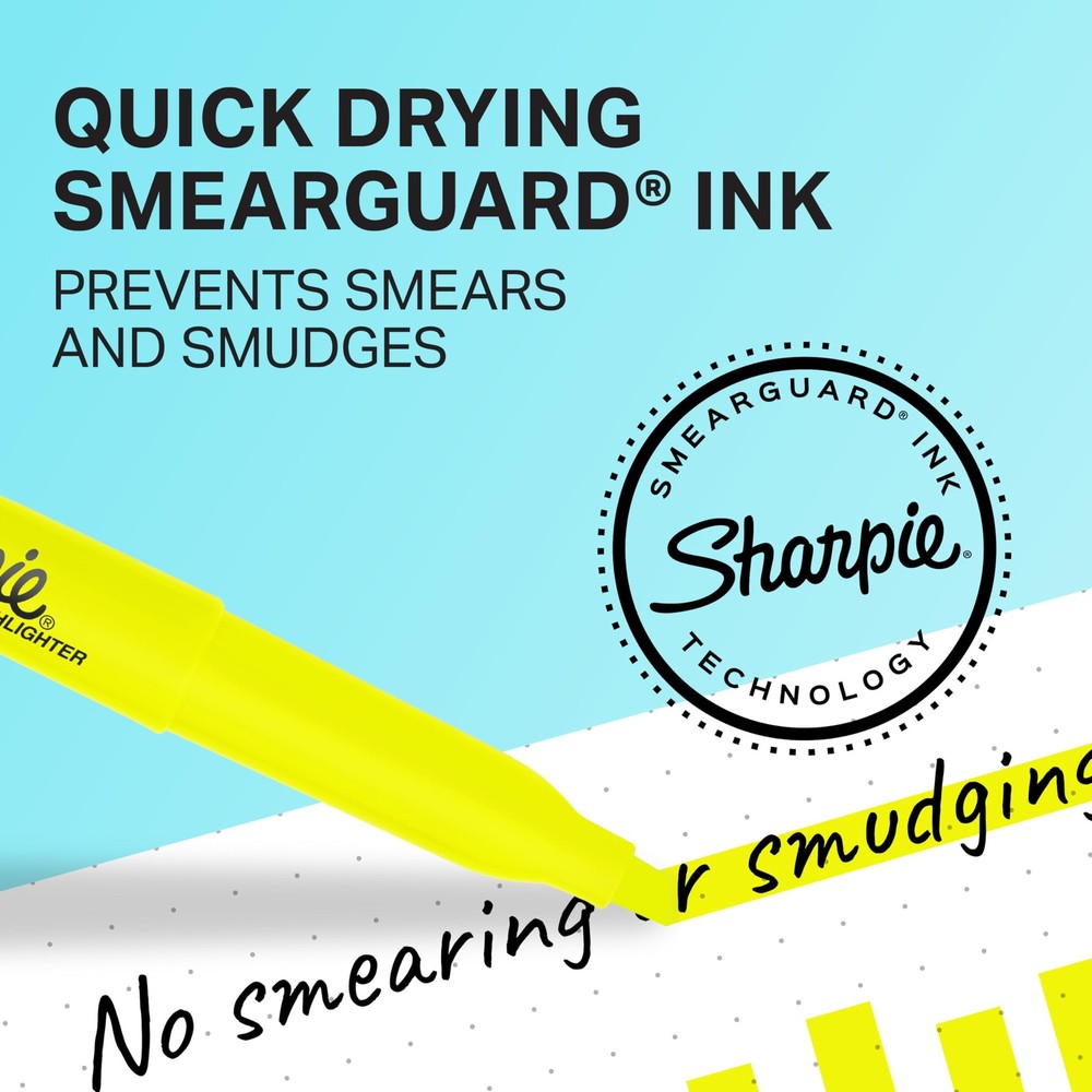 Sharpie Pocket Highlighters, 1 Count (Pack of 12), Fluorescent (Assorted)